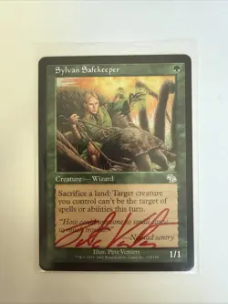 1x Signed Sylvan Safekeeper Judgement LP - MTG Magic the Gathering Free Shipping - Image 1