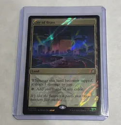 MTG - City of Brass - Teenage Mutant Ninja Turtles 62 - Surge Foil NM/M - Image 3