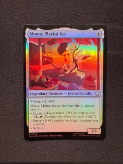 MOMO, PLAYFUL PET FOIL - Magic: The Gathering - Wang) NM/M - Image 1