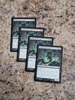 4x MTG Hythonia the Cruel Theros 91/249 Regular Mythic Playset Unplayed NM x4 - Image 1