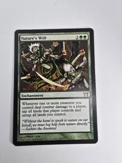 Wizards Nature's Will Champions of Kamigawa Enchantment Rare Green Regular 230 … - Image 1