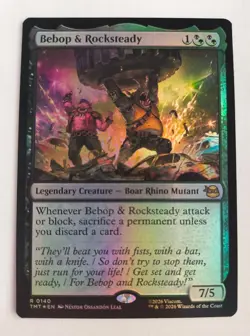 MTG Bebop & Rocksteady, Foil, NM/Unplayed, TMNT - Image 1