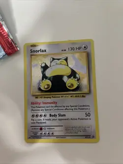 Pokemon TCG Snorlax XY179 Holo Black Star Promo Card - Image 1