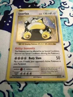 Pokemon - TCG Snorlax XY179 - Black Star Promo - Holo - Heavy Play - Image 1