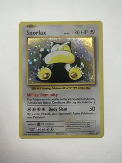 Snorlax Holo (XY179) XY Black Star Promo Pokemon Card - LP - Image 1