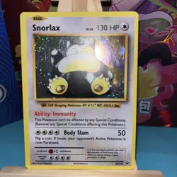 Snorlax XY179 Evolutions Black Star Promo Pokemon Card LP- - Image 3