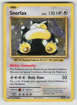 Snorlax XY179 Promo XY Black Star Promos Pokemon MP - Image 1