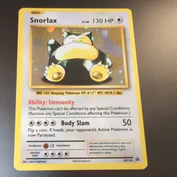 Snorlax XY179 Evolutions Black Star Promo Pokemon Card in Very Good Condition - Image 1