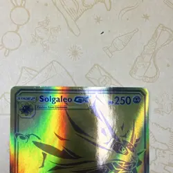 Solgaleo GX SM16 Promo Holo 250 HP Stage 2 Metal Pokemon TCG Card English - Image 2
