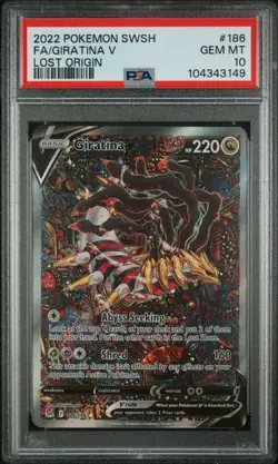 Pokemon Giratina V Lost Origin Full Alt Art #186 PSA 10 - Image 1
