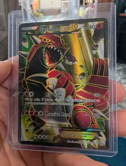Pokemon TCG Groudon EX 150/160 Ultra Rare Full Art Foil XY Primal Clash HP - Image 1