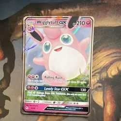 Pokemon TCG Wigglytuff GX 42/68 Hidden Fates Ultra Rare Full Art Holo Card - Image 1