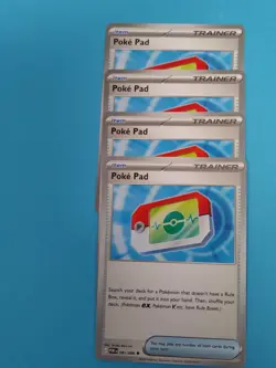 Pokemon Perfect Order - 4x POKE PAD - 081/088 Common Item Trainer NM - Image 1