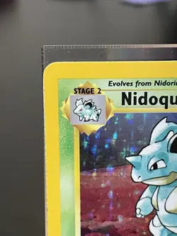 Pokemon TCG Nidoqueen 7/64 Jungle 1st Edition Holo Rare LP 1999 Vintage - Image 3