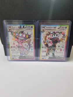 Pokemon Umbreon and Espeon Black Star Promo SVP175 SVP176 NM Bundle - Image 1