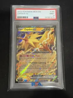 2023 Pokemon Mew En Zapdos Ex #145/165 Psa 9 - Image 1