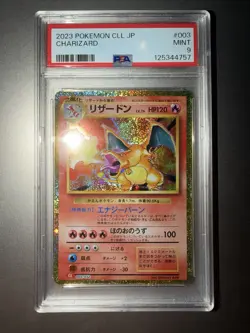 Pokemon Japanese Classic Collection Charizard Gold 003 CLL *MINT PSA 9* - Image 1