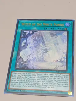 Yugioh Witch of the White Forest ALIN-EN058 Ultra Rare 1st Edition NM - Image 1