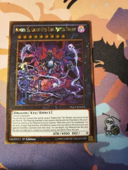 Yugioh Number 95: Galaxy-Eyes Dark Matter Dragon PGL2-EN015 Gold Secret Rare - Image 1