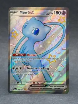 Pokemon - 216/091 Mew ex SV Paldean Fates Shiny Ultra Rare Holo NM TCG - Image 1