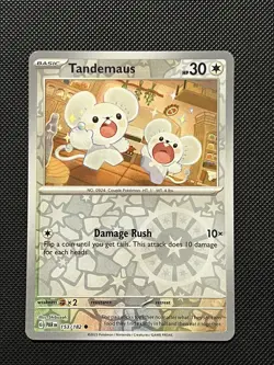 Pokemon Paradox Rift - Tandemaus - 153/182 - Reverse Holo - M/NM - Image 2