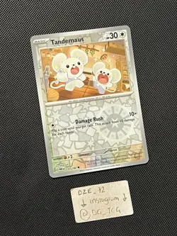 Pokemon Paradox Rift - Tandemaus - 153/182 - Reverse Holo - M/NM - Image 3