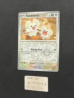 Pokemon Paradox Rift - Tandemaus - 153/182 - Reverse Holo - M/NM - Image 4