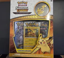 Pokemon TCG Shining Legends Pikachu Pin Collection Box | FACTORY-SEALED NEW - Image 1