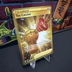 Pokemon Toy Catcher 233/203 Evolving Skies Secret Rare Holo Foil Trainer Item - Image 2