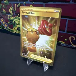 Pokemon Toy Catcher 233/203 Evolving Skies Secret Rare Holo Foil Trainer Item - Image 3