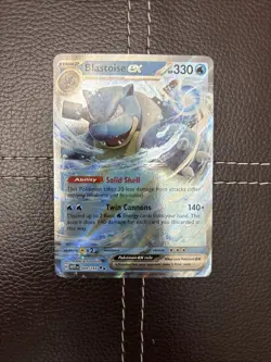 Pokemon TCG - Blastoise EX - 009/165 - Scarlet & Violet: 151 - NM Double Rare - Image 1