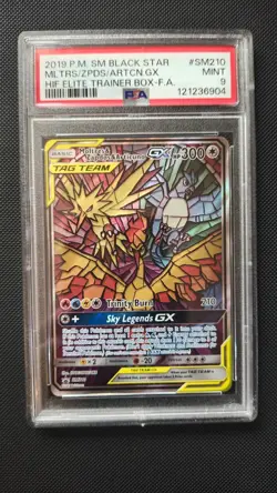 PSA 9 Pokemon Black Star Promo Moltres & Zapdos & Articuno GX #SM210 MINT! - Image 1