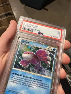 SWIRL PSA 1 PR 2011 Pokemon Call of Legends SHINY Kyogre Holo Foil Rare SL6 - Image 3