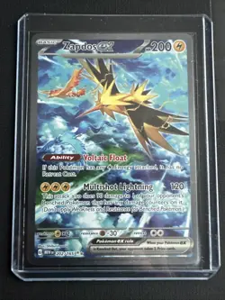 2023 Pokemon Zapdos ex, 202/165 Sv: Scarlet & Violet 151 - Image 1