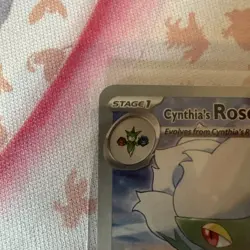 Cynthia's Roserade Illustration Rare 184/182 Pokemon TCG Destined Rivals NM+ - Image 5