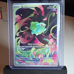 Pokemon Bulbasaur Full Art Illustration Rare Holo Me01: Mega Evolution 133/132 - Image 1