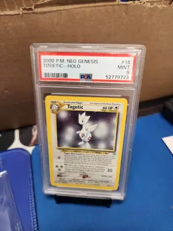 2000 Pokemon Neo Genesis #16 Togetic-Holo PSA 9 - Image 1