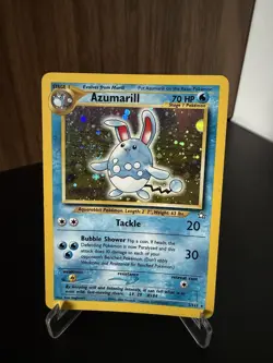 Pokemon TCG Azumarill Neo Genesis Holo Card 2/111 Rare - Image 1