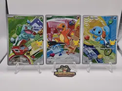Pokemon TCG First Partner Illustration Gen 1 Kanto Starters Set Mint/Near Mint - Image 1