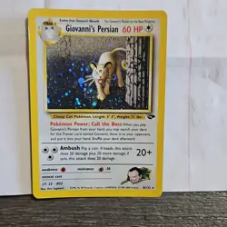 Pokemon Giovanni's Persian Gym Challenge Holo Rare 8/132 2000 60 HP Unlimited - Image 1