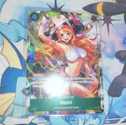 One Piece CCG Nami Foil Blocker Character Card OP14-031 2000 HP Standard Size - Image 1