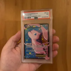 2013 POKEMON B&W LEGEND TREASURES RADIANT COLL #RC24 FULL ART/MEW EX PSA 7 - Image 1