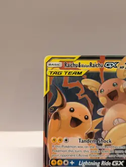 Raichu & Alolan Raichu GX 54/236 - Pokemon TCG - Unified Minds NM - Image 4