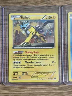 Pokemon TCG Raikou 55/162 Entei 14/98 & Suicune 30/122 Holo Rare Excellent Cond - Image 3