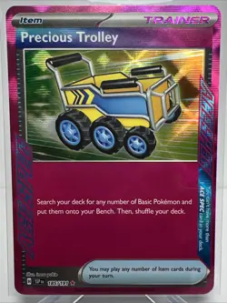 Precious Trolley 185/191 Sv08: Surging Sparks Holo Pokemon Card - Image 1