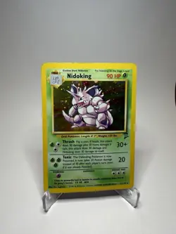 Nidoking 011/130 Base Set 2 Holo Rare Pokemon Card 2000 - Image 1