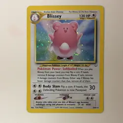 Pokemon Blissey 02/64 Neo Revelation Holo Rare Unlimited Card 2000 English - Image 1