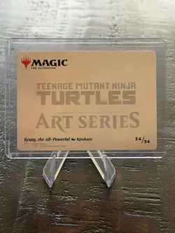 MTG Krang, the All-Powerful Art Card Gold-Stamped Signature TMNT ASTMT - Image 2