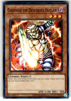 Yugioh! Chopman the Desperate Outlaw - IOC-EN010 - Common - Unlimited 25th Anniv - Image 1