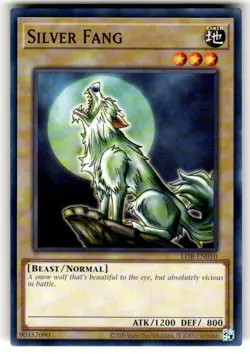 Yugioh! Silver Fang - LOB-EN010 - Common - Unlimited 25th Anniversary Edition Ne - Image 1